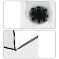 Miniatyrbillede 7 af 8: Paraply Transparent Paraply Automatisk Transparent Tri Fold Paraply