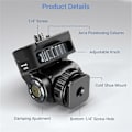 Miniatyrbilde 1 av 5: DSLR Kamera Klemme Justerbart Monitorfeste m/ Cold Shoe 1/4 Skrue