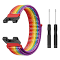 Miniatyrbilde 2 av 5: Justerbar nylon klokkestropp for Huami Amazfit T-Rex/ T-Rex Pro/ Ares - Svart