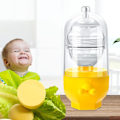 Miniatyrbillede 6 af 8: Egg Scrambler Hand Egg Shaker Mixer Blommen Æggehvide Mix Manuelt værktøj Golden Egg Maker til børn