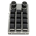 Miniatyrbild 5 av 8: 12-tangenters mekaniskt tangentbord stödjer trådbunden USB trådlös Bluetooth DIY programmerbar röd switch makro tangentbord med 2 knappar för spel