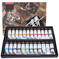 Miniatyrbilde 2 av 8: 24 stk pigment 20 ml akvarellmaling tube maling blekk nybegynner eske kunstutstyr
