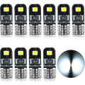 Miniatyrbillede 3 af 3: 12V T10 LED Canbus pærer - Hvide indvendige kuppel- og nummerpladelys