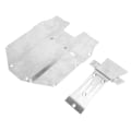 Miniatyrbillede 8 af 8: RC-bil foran og chassis skridplade rustfrit stål RC chassis beskyttelsesplade til YIKONG DF7 1/7 kort lastbil