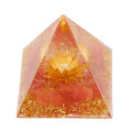 Miniatyrbillede 6 af 8: Krystalpyramide knust stentårn boligdekoration Håndlavet skrivebordspynt til stress Reducer helbredelse Meditation