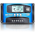 Miniatyrbillede 1 af 5: MPPT 100A 12V/24V Auto Fokus Sporing Solpanel Ladecontroller Regulator med Dobbelt USB-port, LCD-display, Ny MPPT Teknisk ZD.16