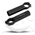 Miniatyrbillede 7 af 8: 1 par 7075 aluminiumslegering cykelstyr Grip Bike Bar End Styrender til Road Mountain Bikes sort