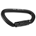 Miniatyrbild 7 av 8: Aluminium Auto Locking Klättring Karabiner Clips Twist Lock DRing Clip Hook för Vandring (Svart Nr 8 Auto Locking Karabiner)