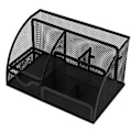 Miniatyrbillede 1 af 8: Lille skrivebordsarrangør, simpelt design, multifunktionel, robust, holdbar, rustfri metalpennearrangør til skrivebord, kontor, sovesal