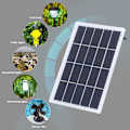 Miniatyrbild 6 av 8: 2W 5V Polysilicon Solpanel med DC-gränssnitt för laddning av 3,7V batteri för utomhuslampor