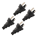 Miniatyrbillede 6 af 8: AU-stik til IEC320 C5 strømadapter 3-benet AU-stik til C5-konverter til bærbar strømadapter printer AU-stik 100-250V
