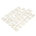 Miniatyrbillede 6 af 8: 26 stk. bogstavlapper A til Z hvide bogstavlapper DIY personlige dekorative reparation broderede sylapper
