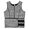 Miniatyrbild 1 av 8: Mäns svett väst kropp shapewear midjetränare svett utomhus fitness sport träning väst grå L
