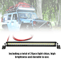 Pikkukuva 8 / 8: 24 LED-kattovalot, kattovalaisimen koriste, RC-lisävaruste, sopii Scx10 1/10 4WD -autoon, musta