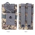 Miniatyrbild 6 av 8: Nylon utomhus multifunktion Molle Tactics Interphone Radio Förvaringsväska Militär kamouflage Walkie Talkie PouchACU