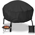 Miniatyrbillede 1 af 5: Sort rundt Fire Pit-beskyttelsesdæksel - 96 cm x 50 cm - Basics 42d