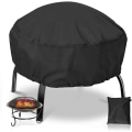 Pikkukuva 1 / 5: Musta Pyöreä Fire Pit cover - 96cm x 50cm - Basics 42d