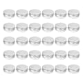 Miniatyrbild 1 av 5: 30-pack 30 ml Skruvlock Runda Metall Läppbalsam Burk Behållare Lock
