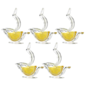 Miniatyrbillede 1 af 3: Citronpresser Clip Akryl Manuel Citronskivepresser Praktisk Transparent Frugtpresser Til Hjemmet 5 STK