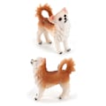 Miniatyrbillede 4 af 7: 9 stk. Cartoon PVC Mini Hvalp Dukke Figur Ornamenter Søde Dyr Legetøj Simulation Samling Model Legetøj til Fødselsdag og Julefest Dekoration