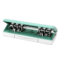 Miniatyrbillede 1 af 8: 6-huls papirclips med justerbar afstand - Planner hulclips til A4 A5 B5 A6 A7 - Grøn