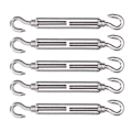 Miniatyrbillede 2 af 8: 5 stk. spændespænde krog og krog wire Rope Tension 304 rustfrit stål skærm sejl hardwareM4