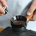 Miniatyrbillede 3 af 5: Nåle Kaffe Tamper Dispenser Nivelleringsværktøj Nåletype Kaffe Pulver Dispenser