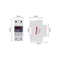 Miniatyrbild 2 av 5: Intelligent Spänningsskydd, Strömskydd, Justerbart Automatiskt Intelligent Överspännings- och Underspänningsskydd med Display (40A 110V)