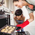 Miniatyrbild 2 av 5: Värmetåliga Ugnshandskar, Termiska Kökshandskar, Grillhandskar, Grytlapp, Dubbla Bomullsugnshandskar, Halkfri Gummi, Långa Tjocka, Pizza Grillning, 260°C Resistenta, Ett Par
