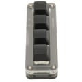 Miniatyrbilde 5 av 8: Programmerbart tastatur USB 4 nøkler Mini bærbart mekanisk tastatur HID DIY programmerbart tastatur RGB OSU spilltastatur