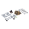 Pikkukuva 3 / 8: Sotilasmalli toimintahahmo DIY-linna Fort Castle Building Siege Model Toy Set syntymäpäivälahja lapsille