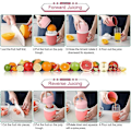 Miniatyrbild 3 av 5: Manuell Juicer, Dubbel Funktion Manuell Juicer, Citron/Lime/Apelsin/Apelsin/Grapefrukt Juicer - Rosa