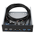 Miniatyrbilde 3 av 8: USB 3.0 + USB 2.0 19PIN HD Audio Extension Frontpanel