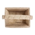 Miniatyrbilde 5 av 5: Rustikk Burlap Blomsterpikekurv med Sløyfe for Bryllupsdekorasjon - Allsidig og Slitesterk