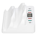 Miniatyrbilde 2 av 8: Trådløs ladestasjon USB ladestasjon Dock QC3.0 PD hurtiglading med display for flere enheter UK-plugg 100‑240V
