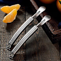 Miniatyrbild 4 av 5: Apelsin- och Citrusskalare i Rostfritt Stål - Böjt Handtag, Lätt att Använda - 2-pack