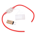Miniatyrbillede 5 af 8: 31,5 cm bilsikringstrådsholder vandtæt 12AWG med automatisk nulstilling 5A sikring TPE+PVC til RV Yacht Truck