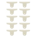 Miniatyrbillede 4 af 8: 10 stk. hængselclips Store metalhængslede bindeclips til papirdokumentnotesortering og organisering Beige