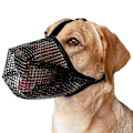 Miniatyrbillede 4 af 5: Åndbar blød mesh hundekurv til små, mellemstore og store hunde - Justerbare stropper, bidforebyggelse og beskyttelse mod forgiftet lokkemad