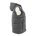 Miniatyrbilde 7 av 8: Oppvarmet vest med hette - Rask oppvarming - Jakke med 7 områder med karbonfiber - Konstant temperatur - USB-port for utendørs ski - XL - Grå