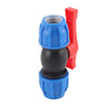 Miniatyrbillede 8 af 8: 4 stk. PE lige kugleventil afspærringsventil til hjem og have rør fittings tilbehør 1/2in