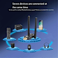 Miniatyrbilde 1 av 5: Datamaskin USB Bluetooth Audio Headset Mottaker Sender