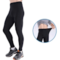 Miniatyrbild 5 av 8: Man Workout Leggings Kompression Justering Ventilation Teknik Lättvikt Kompressionsbyxor Svart M