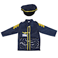 Miniatyrbild 7 av 8: Polisrollspel Kostym Doug Officer Klä Ut Prestandakläder Set för Barn