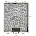 Miniatyrbillede 4 af 5: Servis Universal Metal Emhætte Fedtfilter - 320 X 260 Mm (Pakke med 3)