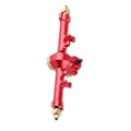 Miniatyrbilde 4 av 8: Komplett bakakselmontering i aluminiumlegering for Axial SCX24 AXI90081 1/24 RC-bildeler Rød