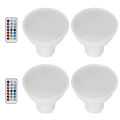 Miniatyrbillede 5 af 8: 3W RGB farveskiftende LED-spotpære med fjernbetjening til soveværelse, korridor, hotel, bar 85265V (GU10 RVB blanc chaud)