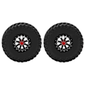 Miniatyrbilde 4 av 8: 2 stk/sett 1,9 tommers RC bilhjul felg dekksett for AXIAL SCX10 1/10 Crawler biloppgraderinger deler svart