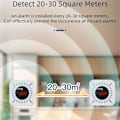 Pikkukuva 1 / 5: Tuya Smart WiFi Zigbee Kaasu- ja Hiilimonoksidi-ilmaisin Monitoiminen Hälytin 80DB Hälytys APP Langaton Ohjaus(B)-B7