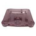 Miniatyrbillede 2 af 8: Til N64 Gennemsigtig Etui Udskiftning Retro Videospilkonsol Beskyttende Skal Rose Lilla